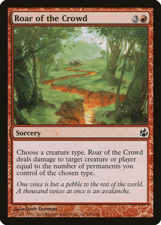 Image for Roar of the Crowd (100) (Morningtide) - Magic: The Gathering