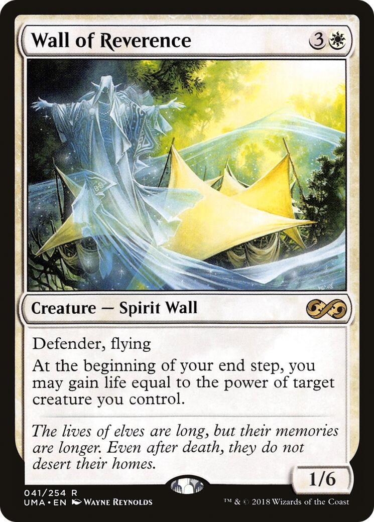 Image for Wall of Reverence (41) (Ultimate Masters) (UMA) - Magic: The Gathering