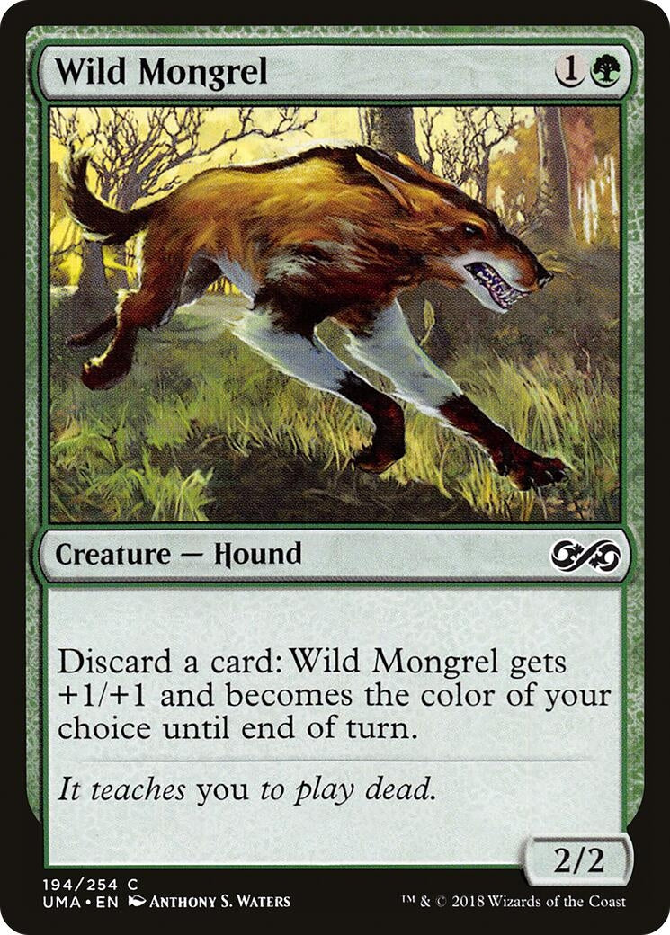 Image for Wild Mongrel (194) (Ultimate Masters) (UMA) - Magic: The Gathering