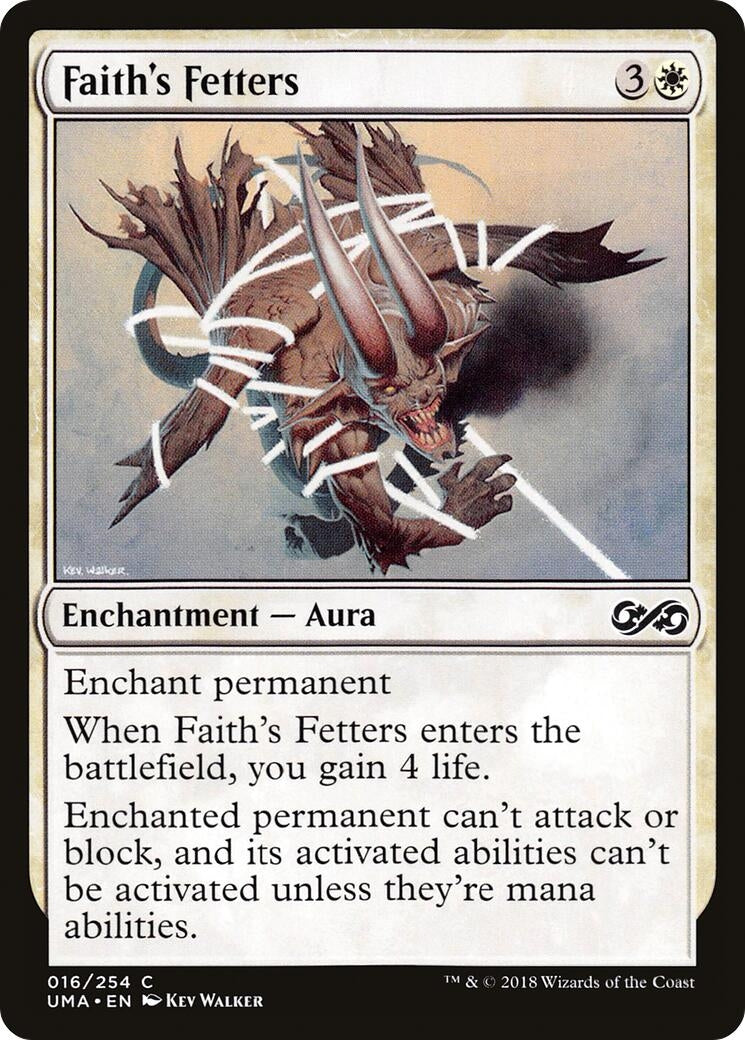 Image for Faith's Fetters (16) (Ultimate Masters) (UMA) - Magic: The Gathering
