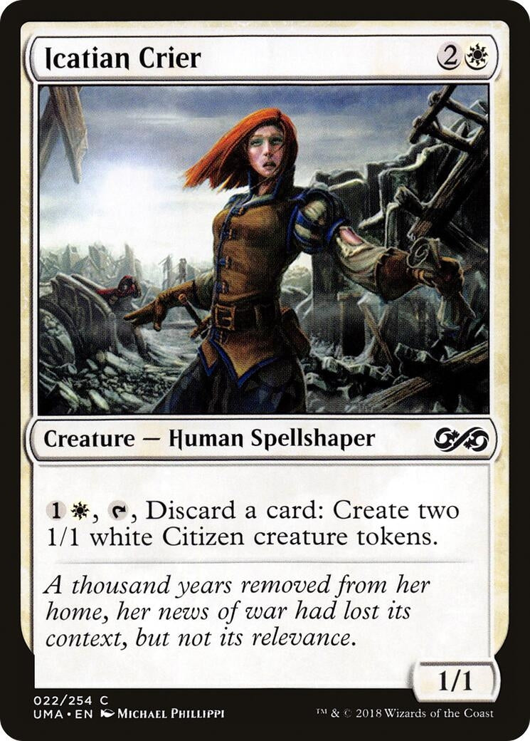 Image for Icatian Crier (22) (Ultimate Masters) (UMA) - Magic: The Gathering