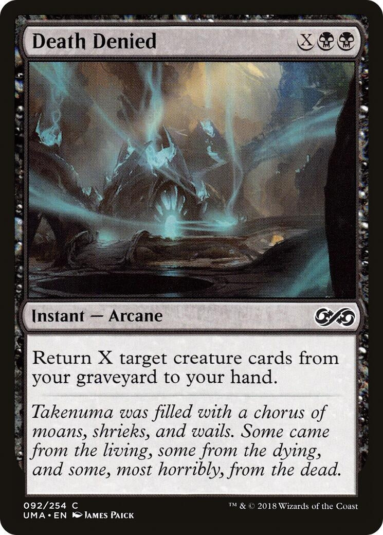 Image for Death Denied (92) (Ultimate Masters) (UMA) - Magic: The Gathering