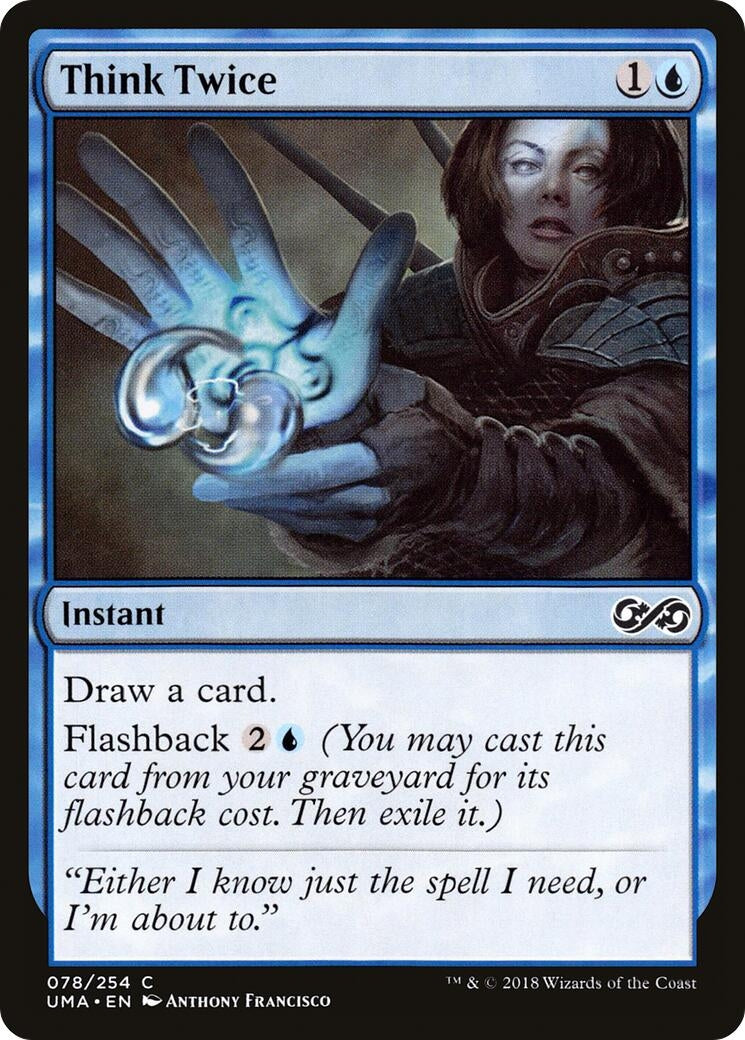 Image for Think Twice (78) (Ultimate Masters) (UMA) - Magic: The Gathering
