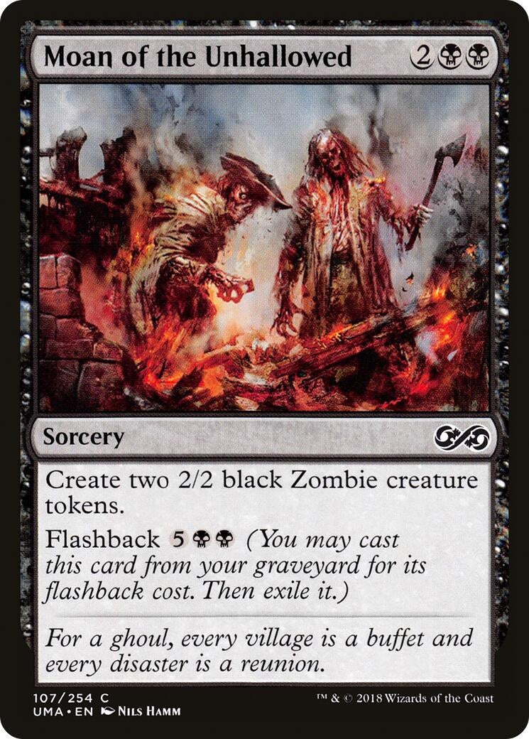 Image for Moan of the Unhallowed (107) (Ultimate Masters) (UMA) - Magic: The Gathering
