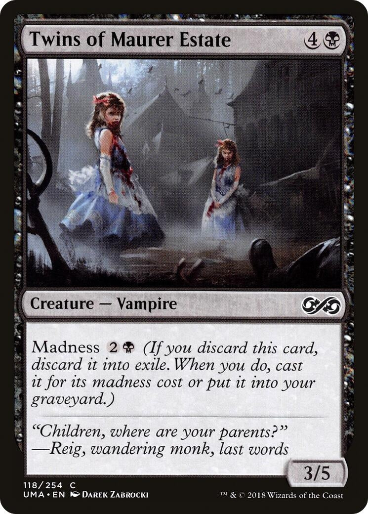 Image for Twins of Maurer Estate (118) (Ultimate Masters) (UMA) - Magic: The Gathering