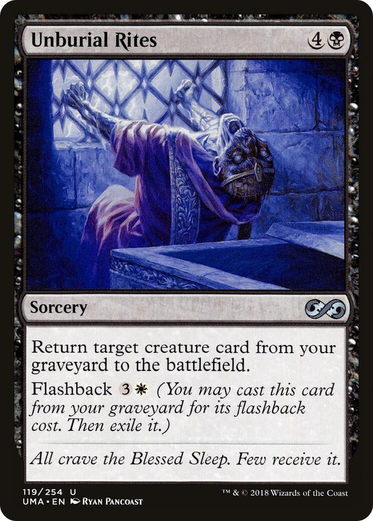 Image for Unburial Rites (119) (Ultimate Masters) (UMA) - Magic: The Gathering