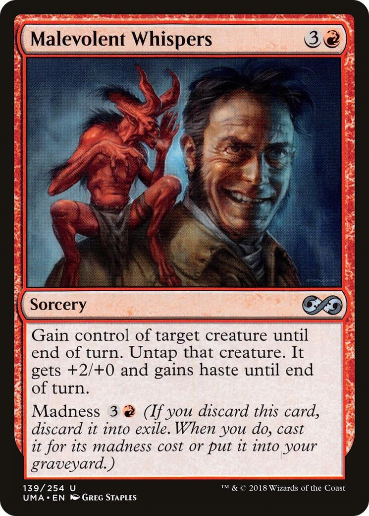 Image for Malevolent Whispers (139) (Ultimate Masters) (UMA) - Magic: The Gathering