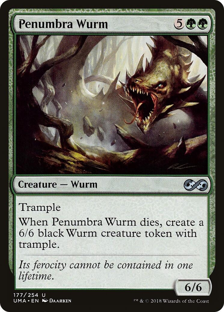 Image for Penumbra Wurm (177) (Ultimate Masters) (UMA) - Magic: The Gathering
