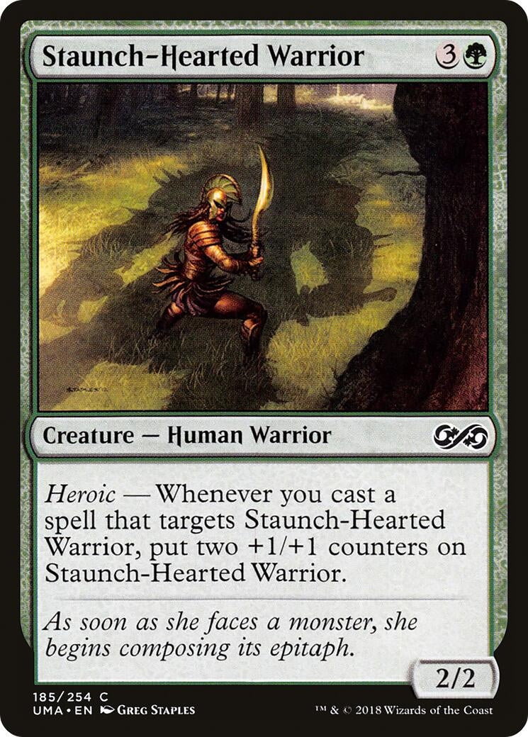 Image for Staunch-Hearted Warrior (185) (Ultimate Masters) (UMA) - Magic: The Gathering