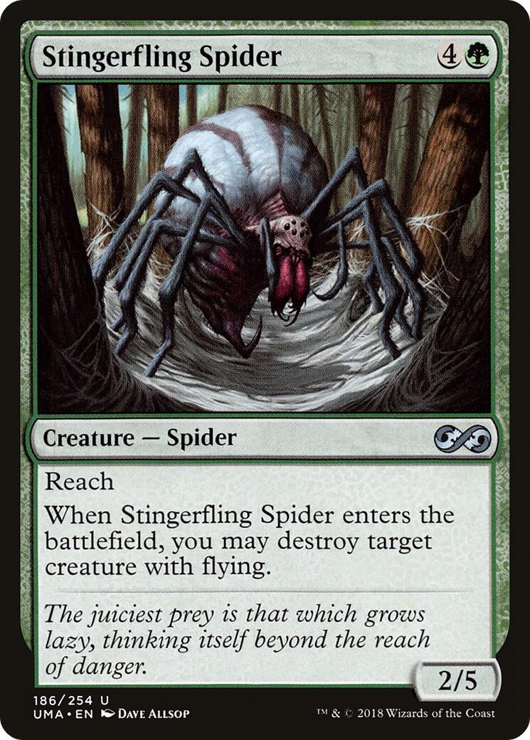 Image for Stingerfling Spider (186) (Ultimate Masters) (UMA) - Magic: The Gathering