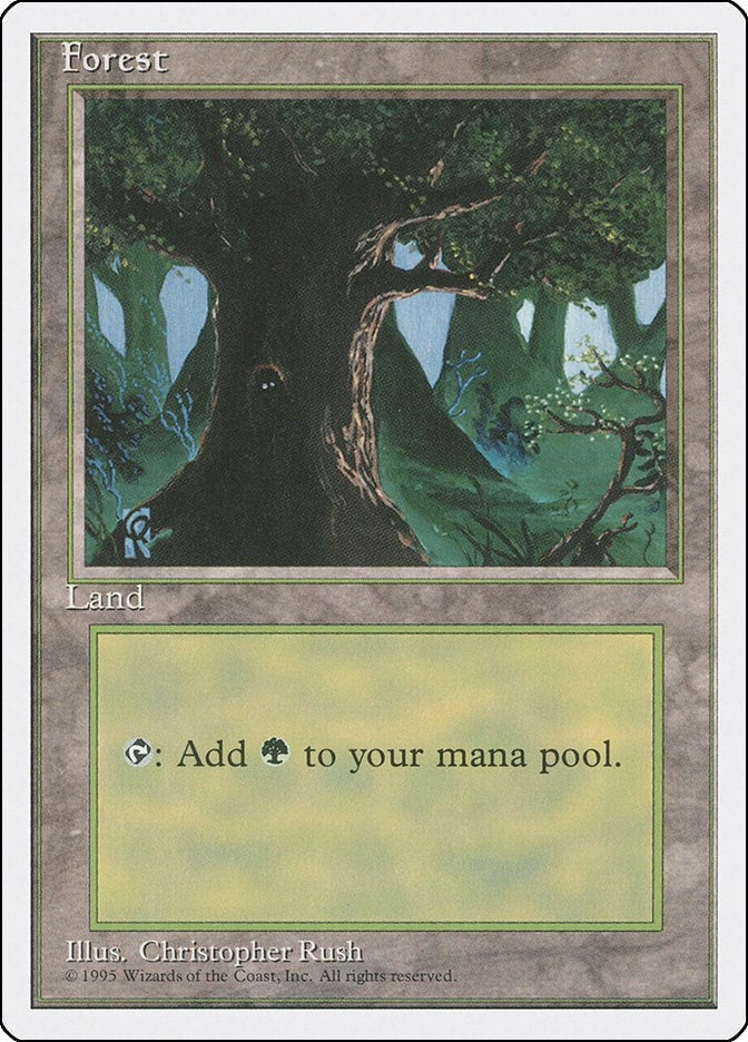 Image for Forest (C) (176) (Fourth Edition) - Magic: The Gathering