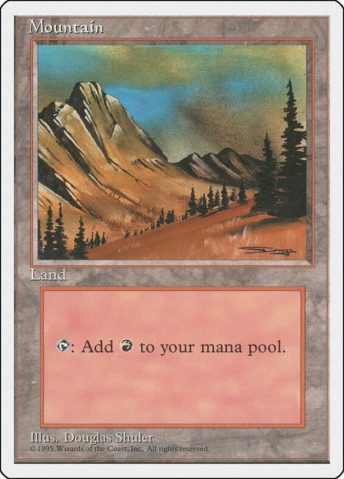 Image for Mountain (C) (182) (Fourth Edition) - Magic: The Gathering