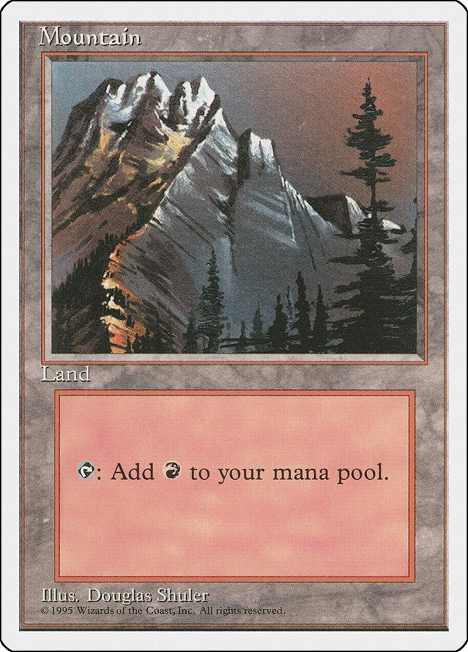 Image for Mountain (A) (183) (Fourth Edition) - Magic: The Gathering