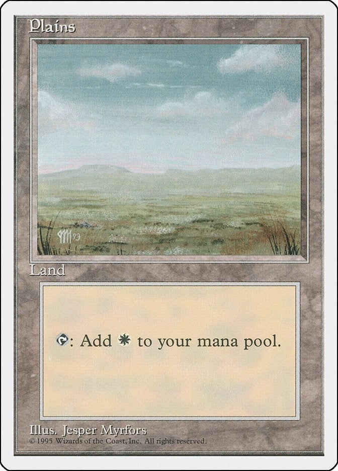 Image for Plains (C) (186) (Fourth Edition) - Magic: The Gathering
