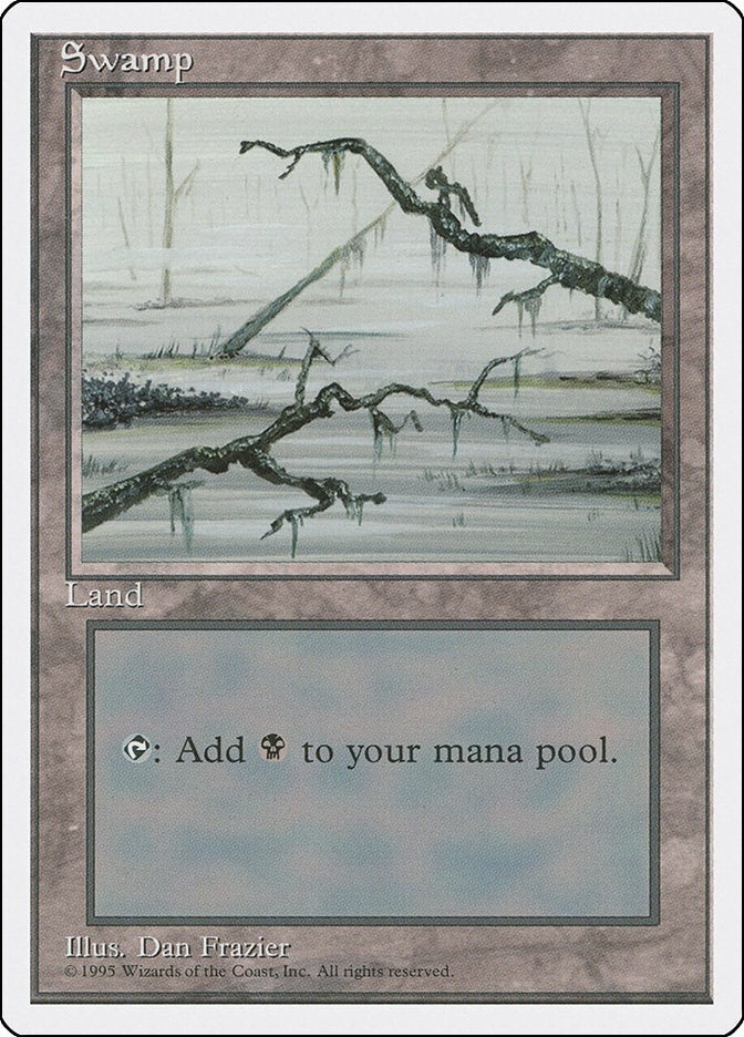 Image for Swamp (C) (191) (Fourth Edition) - Magic: The Gathering