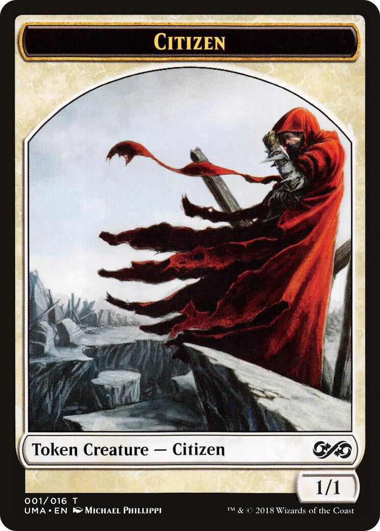 Image for Citizen Token (1) (Ultimate Masters) (UMA) - Magic: The Gathering