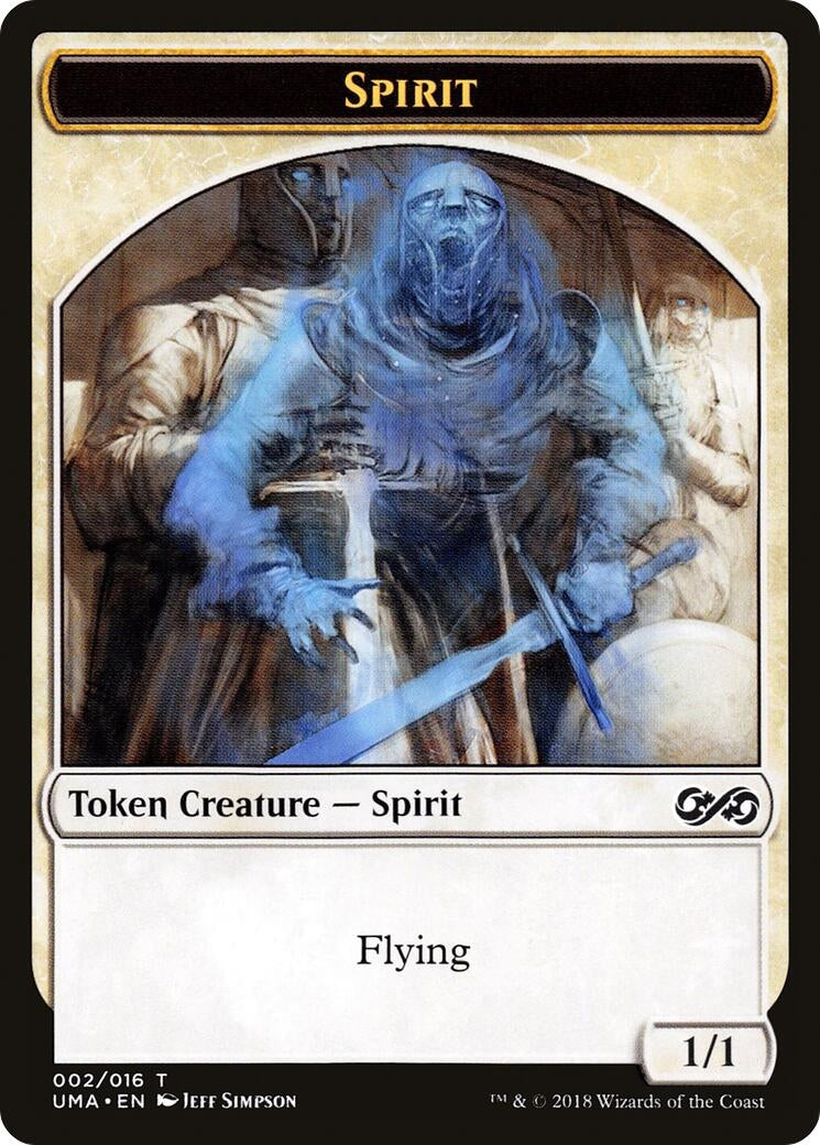 Image for Spirit Token (002) (2) (Ultimate Masters) (UMA) - Magic: The Gathering
