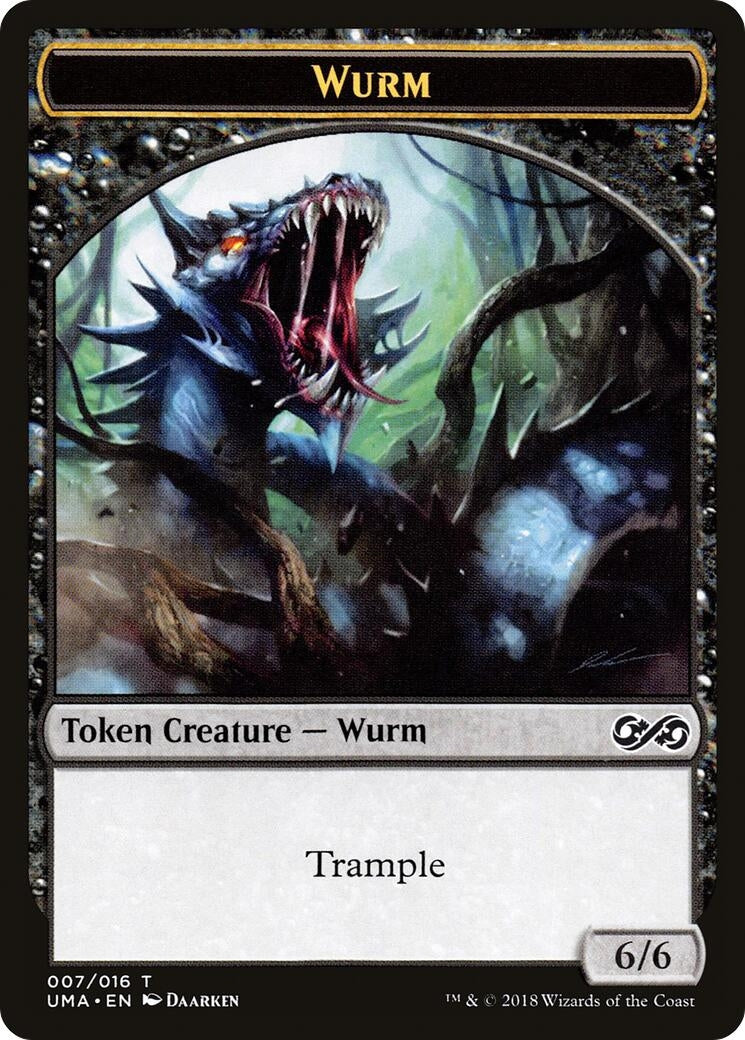 Image for Wurm Token (7) (Ultimate Masters) (UMA) - Magic: The Gathering