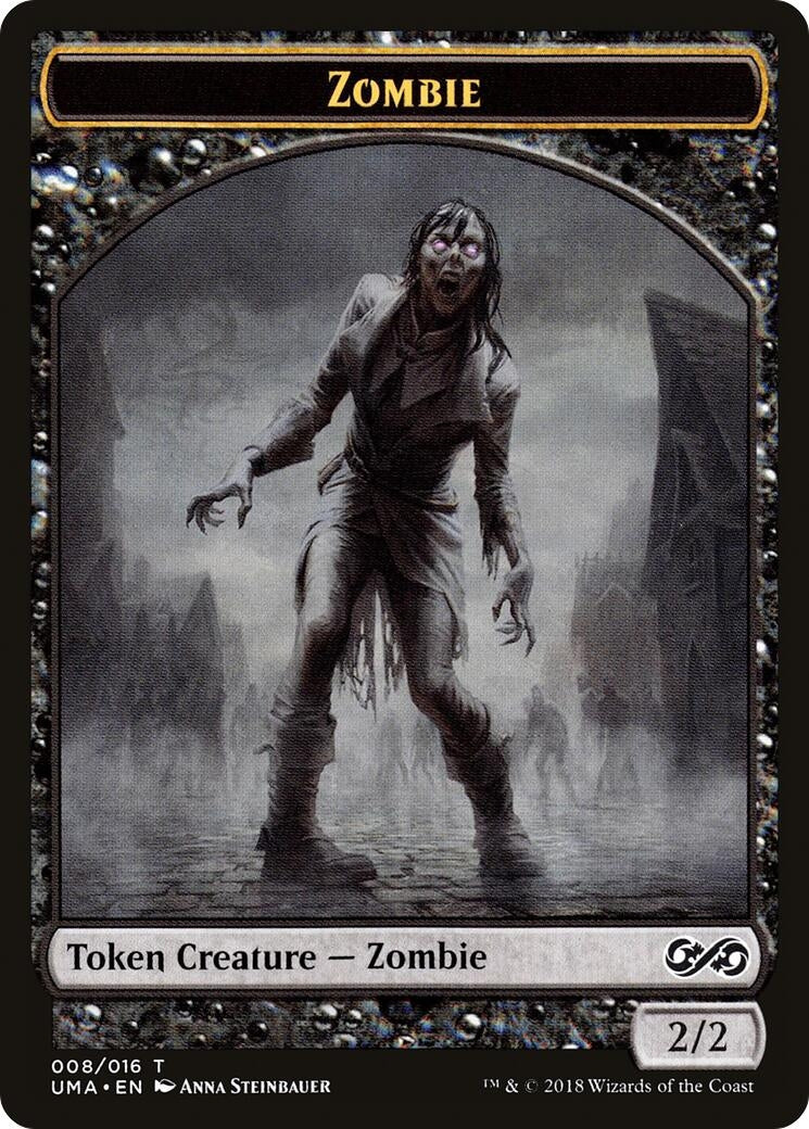 Image for Zombie Token (8) (Ultimate Masters) (UMA) - Magic: The Gathering