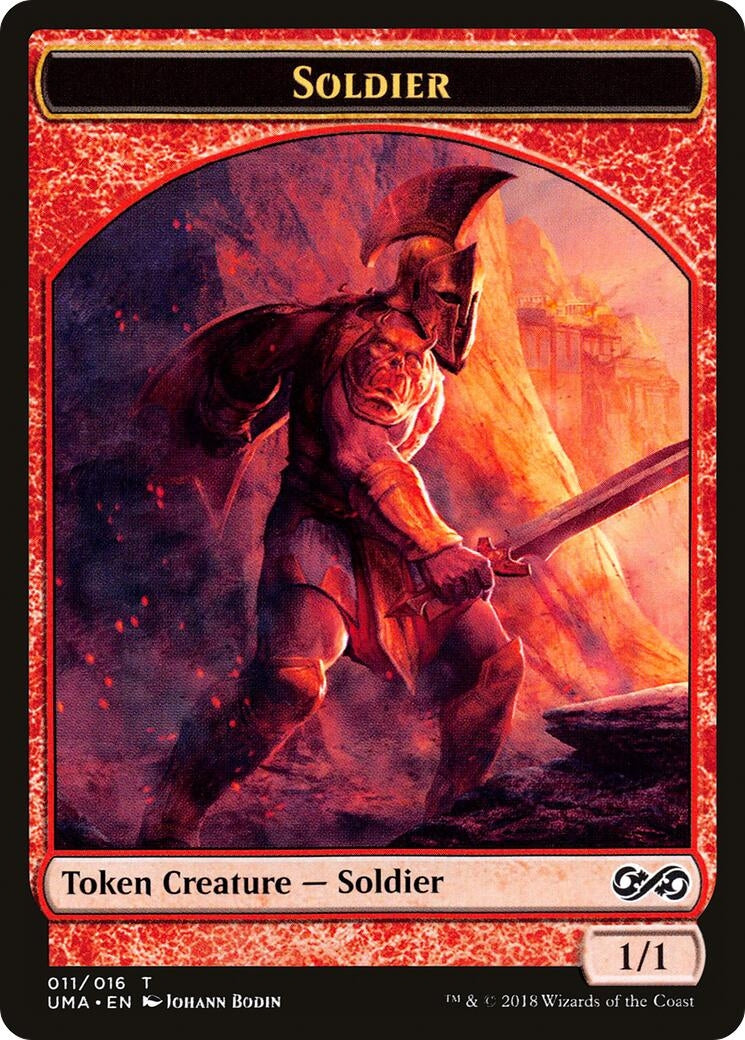 Image for Soldier Token (11) (Ultimate Masters) (UMA) - Magic: The Gathering