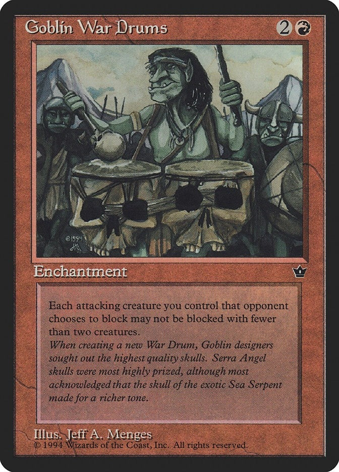Image for Goblin War Drums (Menges) (Fallen Empires) - Magic: The Gathering