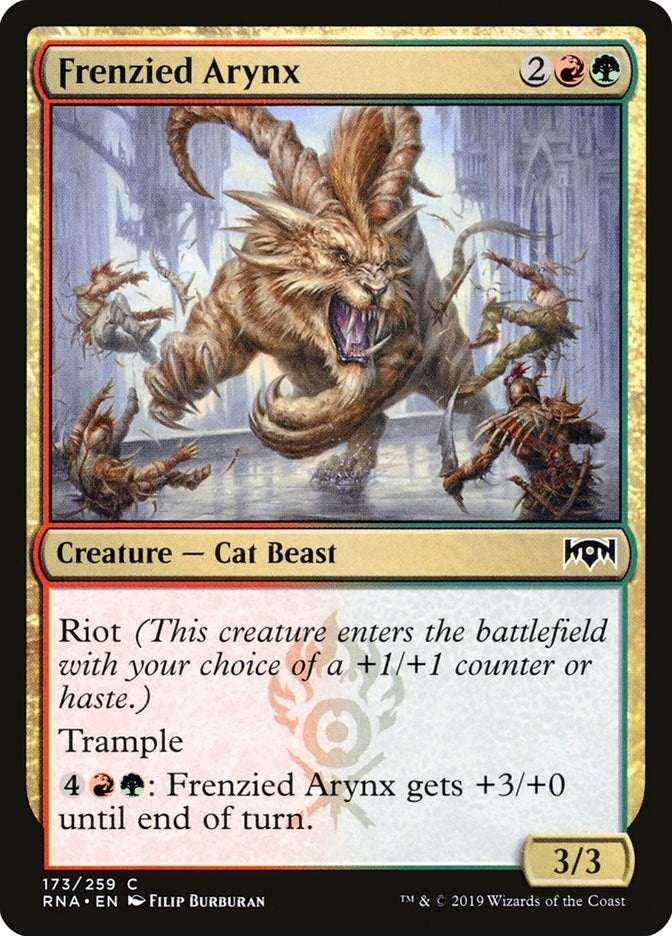 Frenzied Arynx (173) (Ravnica Allegiance)