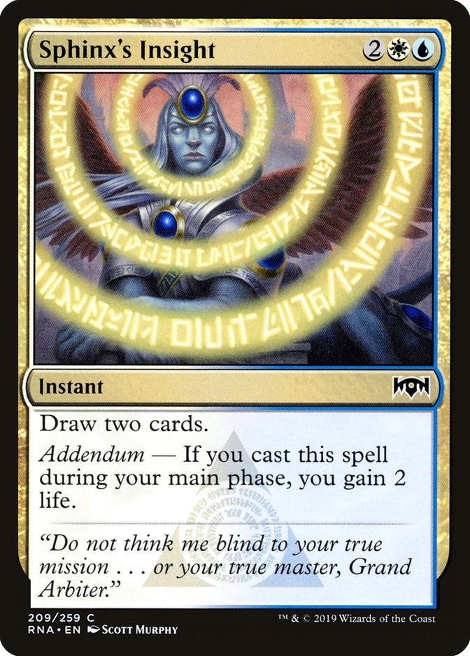 Image for Sphinx's Insight (209) (Ravnica Allegiance) - Magic: The Gathering