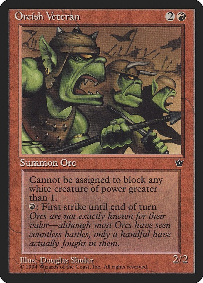 Orcish Veteran (Shuler) (Fallen Empires)