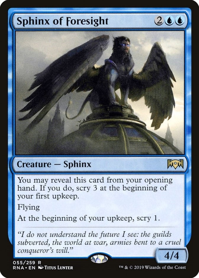 Sphinx of Foresight (55) (Ravnica Allegiance)