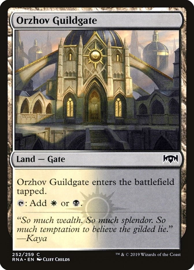 Image for Orzhov Guildgate (252) (252) (Ravnica Allegiance) - Magic: The Gathering