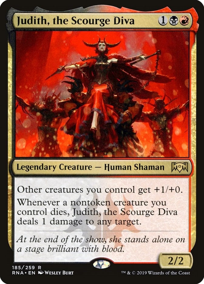 Image for Judith, the Scourge Diva (185) (Ravnica Allegiance) - Magic: The Gathering