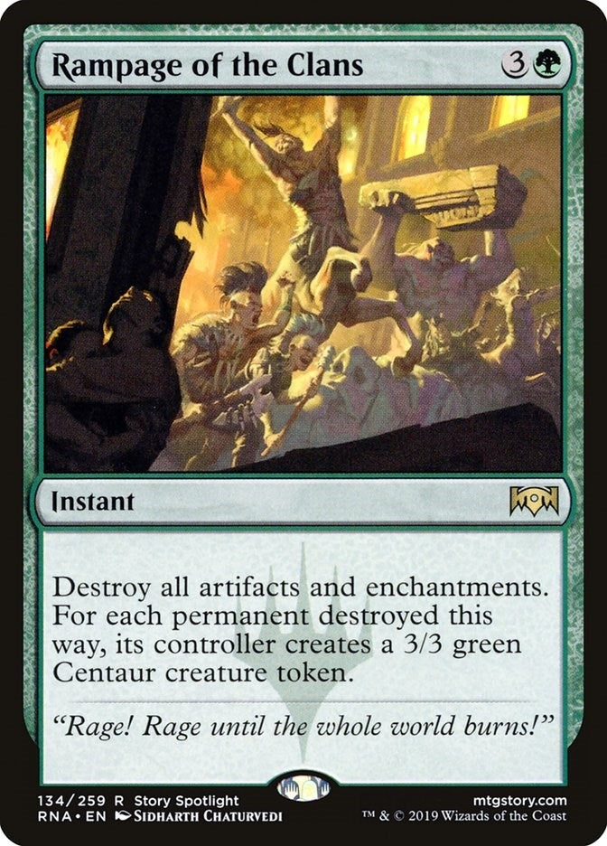 Image for Rampage of the Clans (134) (Ravnica Allegiance) - Magic: The Gathering