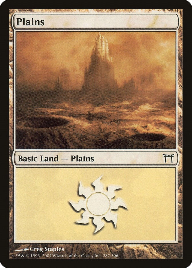 Image for Plains (287) (287) (Champions of Kamigawa) (CHK) - Magic: The Gathering