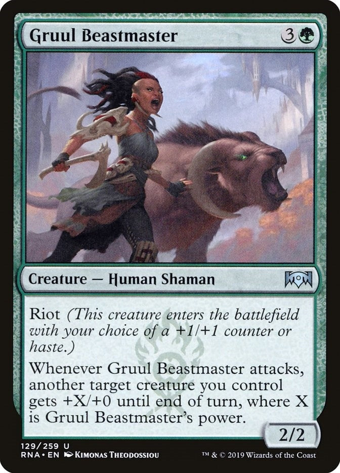 Image for Gruul Beastmaster (129) (Ravnica Allegiance) - Magic: The Gathering
