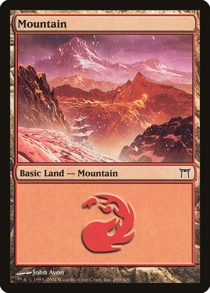 Image for Mountain (299) (299) (Champions of Kamigawa) (CHK) - Magic: The Gathering