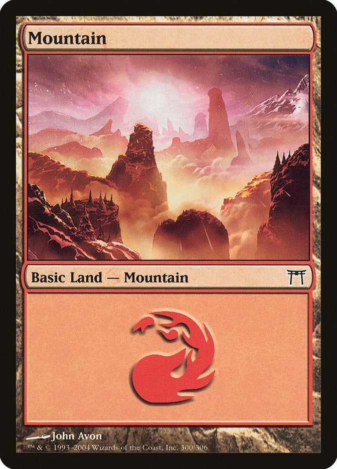 Image for Mountain (300) (300) (Champions of Kamigawa) (CHK) - Magic: The Gathering