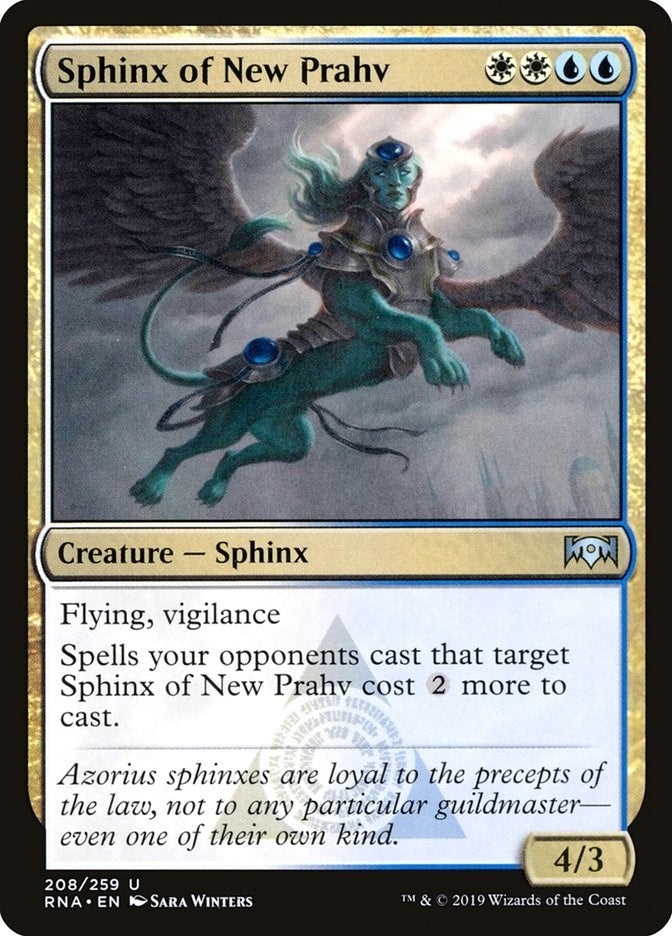 Image for Sphinx of New Prahv (208) (Ravnica Allegiance) - Magic: The Gathering