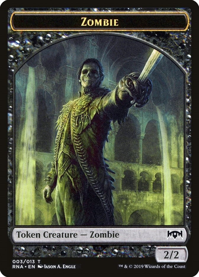 Image for Zombie Token (3) (Ravnica Allegiance) - Magic: The Gathering