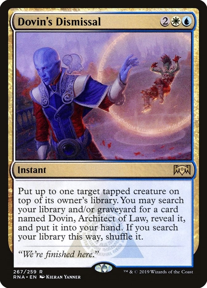Dovin's Dismissal (267) (Ravnica Allegiance)