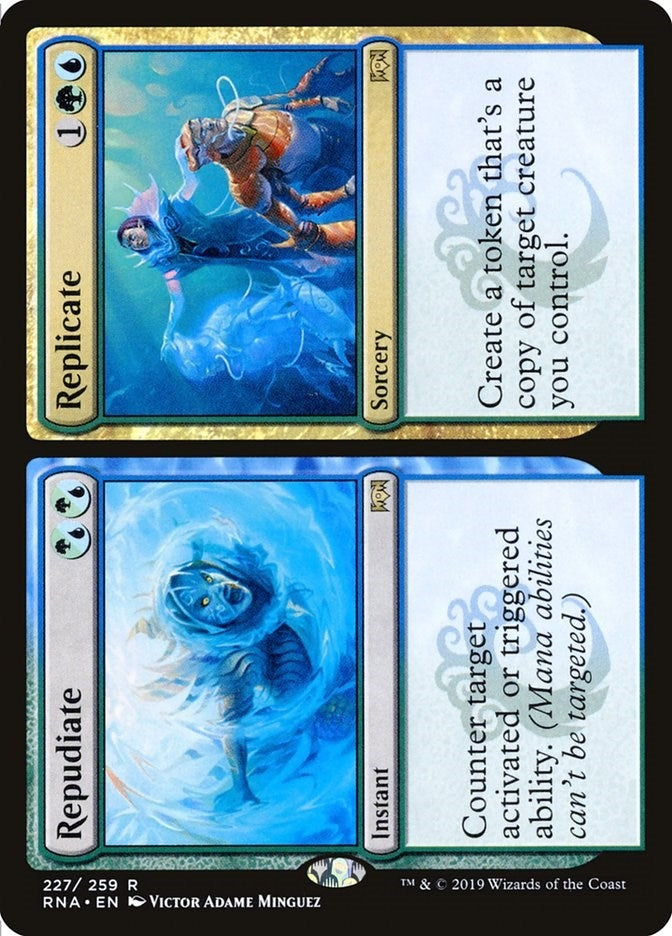 Image for Repudiate // Replicate (227) (Ravnica Allegiance) - Magic: The Gathering