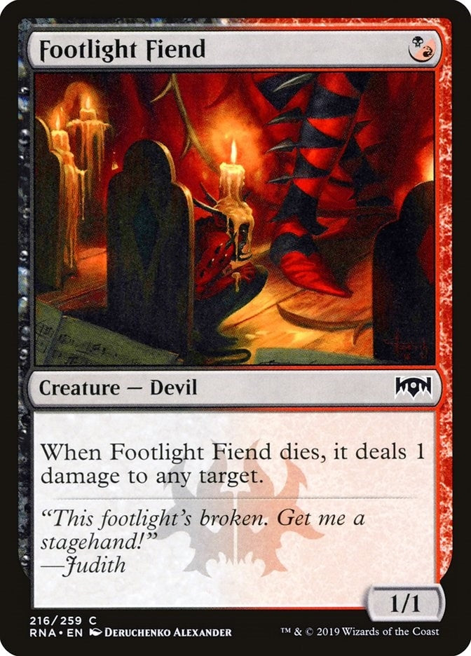 Footlight Fiend (216) (Ravnica Allegiance)