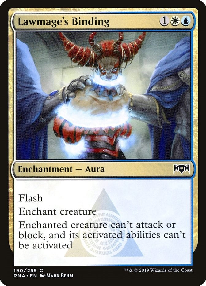 Lawmage's Binding (190) (Ravnica Allegiance)