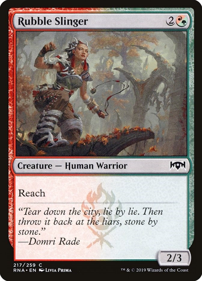 Rubble Slinger (217) (Ravnica Allegiance)
