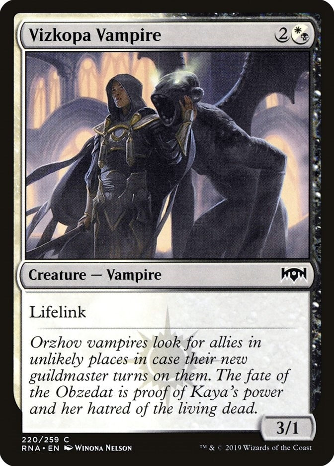 Image for Vizkopa Vampire (220) (Ravnica Allegiance) - Magic: The Gathering