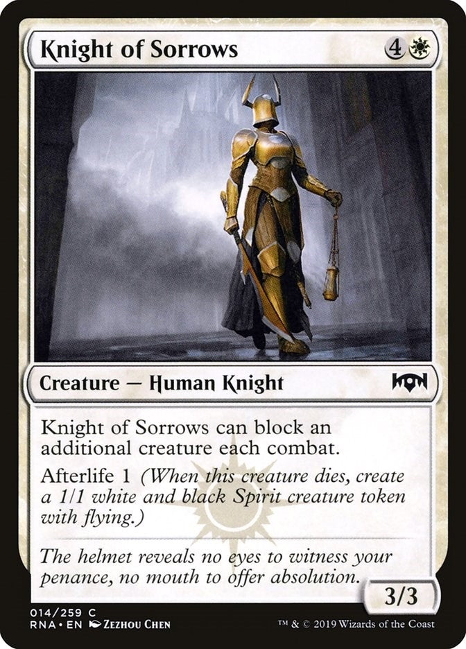 Knight of Sorrows (14) (Ravnica Allegiance)