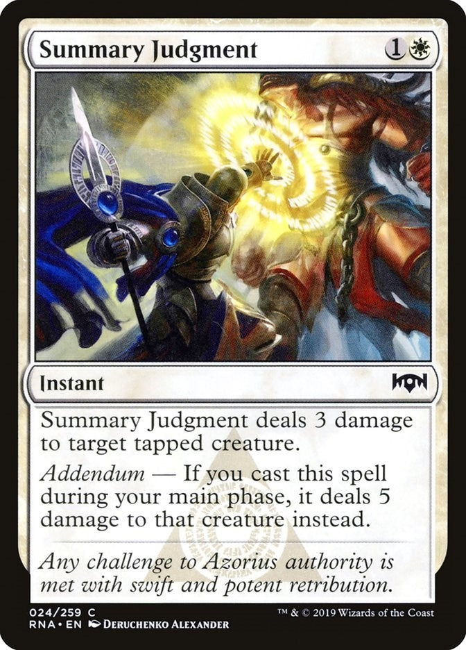 Image for Summary Judgment (24) (Ravnica Allegiance) - Magic: The Gathering