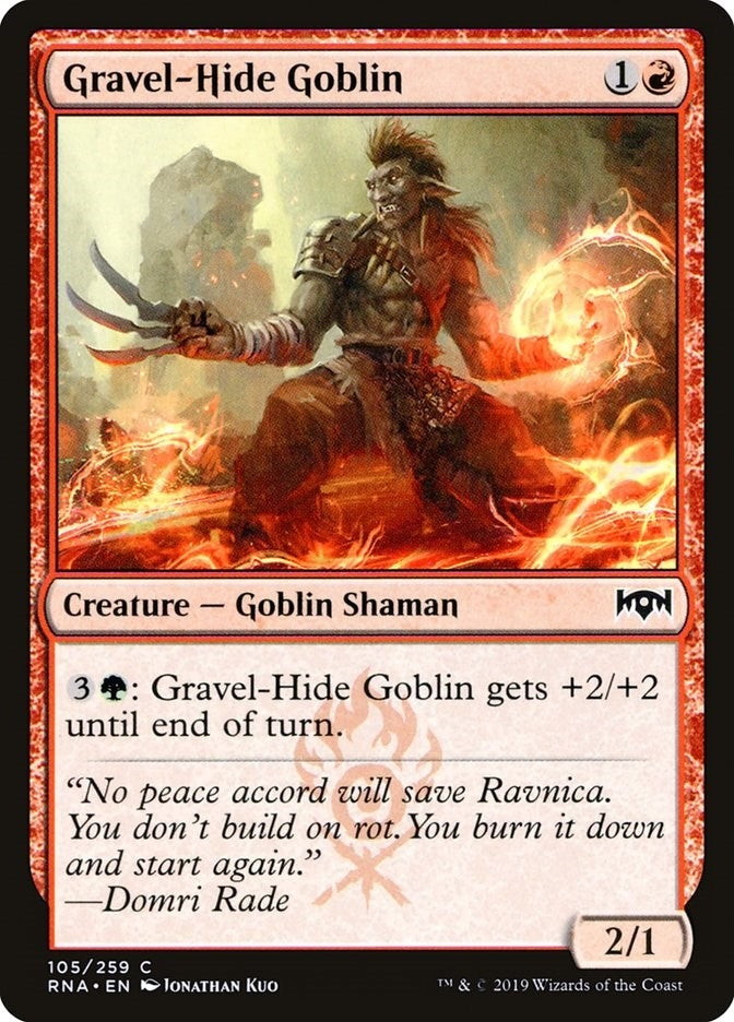Image for Gravel-Hide Goblin (105) (Ravnica Allegiance) - Magic: The Gathering