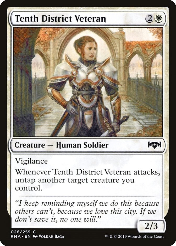 Image for Tenth District Veteran (26) (Ravnica Allegiance) - Magic: The Gathering