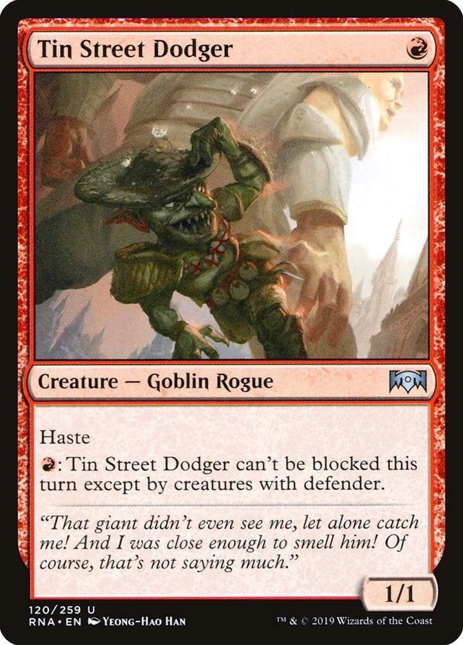 Image for Tin Street Dodger (120) (Ravnica Allegiance) - Magic: The Gathering