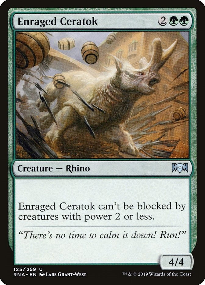 Image for Enraged Ceratok (125) (Ravnica Allegiance) - Magic: The Gathering